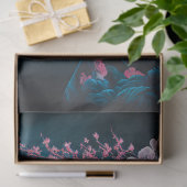 芸者オリエンタルウーマン、チャイノエリー、さくらんぼの花 薄葉紙 (ギフト)