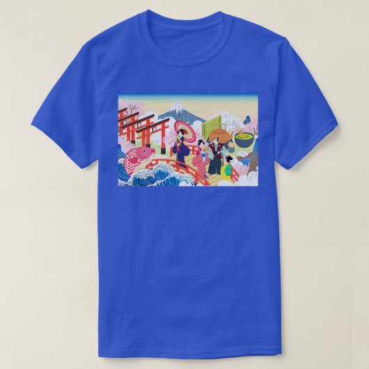 芸者オンブリッジ Tシャツ (デザイン正面)