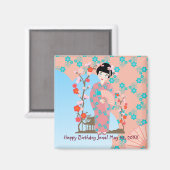 芸者ガールバースデーパーティー マグネット (正面/裏面)