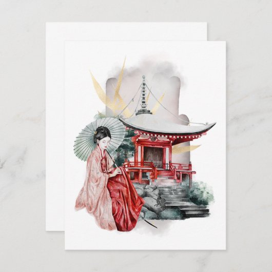 芸者ガール日本のアートワーク (正面/裏面)