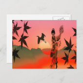 芸者ガール ポストカード (正面/裏面)