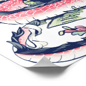 芸者ガール・with Dragon and Cats 37006 ポスター (角)