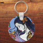 芸者キーチェーン キーホルダー (正面)