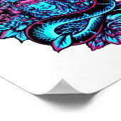 芸者タトゥーピンクフローラ ポスター (角)