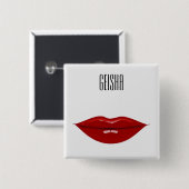 芸者ファッション 缶バッジ (正面&裏面)