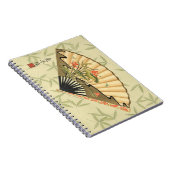 芸者ファン葉とフローラプリント ノートブック (右側)