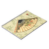 芸者ファン葉とフローラプリント ノートブック (左側)