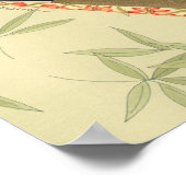 芸者ファン葉とフローラプリント ポスター (角)