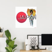 芸者プリント ポスター (ホームオフィス)