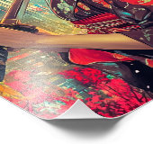 芸者ポスター鮮やか芸者アートプリント フォトプリント            (角)