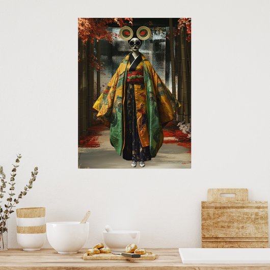 芸者予測できな娘 | デジタルアート ポスター (キッチン)