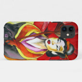 芸者日本のオリジナルアート水絵画色 Case-Mate iPhoneケース (裏面(横))