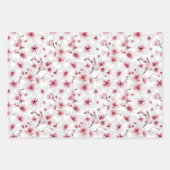 芸者日本のコイと寺水彩包み ラッピングペーパーシート (正面)