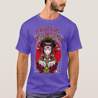 芸者日本のロボット未来派ストリートウェア Tシャツ