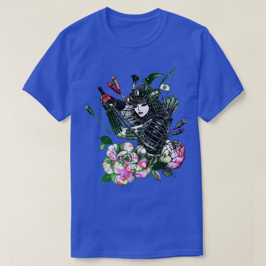 芸者日本の剣士 Tシャツ (デザイン正面)