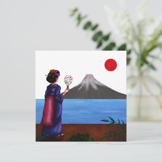 芸者日本の女と日と富士山 シーズンカード (スタンド正面)