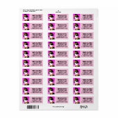 芸者日本の女子差出人住所ラベル ラベル (フルシート)