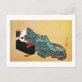 芸者日本の女・北斎・浮世絵 ポストカード