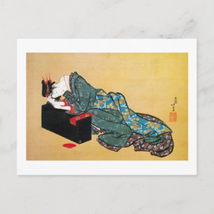 芸者日本の女・北斎・浮世絵 ポストカード