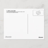 芸者日本の女・北斎・浮世絵 ポストカード (裏面)