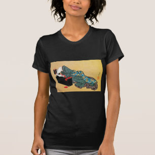 芸者日本の女・北斎・浮世絵 Tシャツ