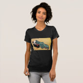 芸者日本の女・北斎・浮世絵 Tシャツ (正面フル)