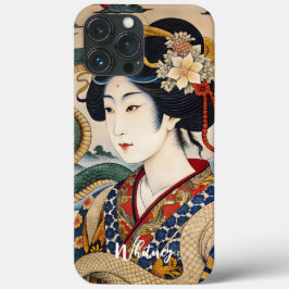芸者日本の浮世絵画名 iPhone 13 PRO MAXケース