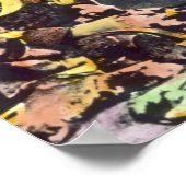 芸者日本の美しいヴィンテージ ポスター (角)