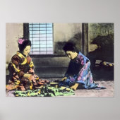 芸者日本の美しいヴィンテージ ポスター (正面)