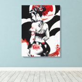 芸者日本の キャンバスプリント (インサイチュ (ウッドフロア))