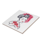 芸者日本の タイル (側面)