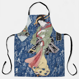 芸者日本の（1828年）渓斎英泉 – 4芸術的月 エプロン