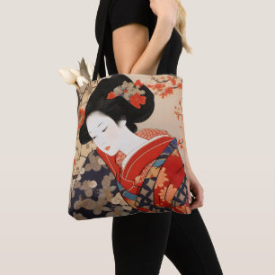 芸者浮世絵日本の術 トートバッグ