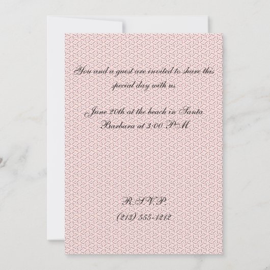 芸者結婚への招待 招待状 (裏面)