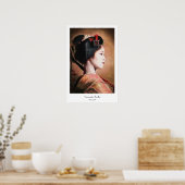 芸者美しい-クール日本のポートレート絵画ズ ポスター (キッチン)