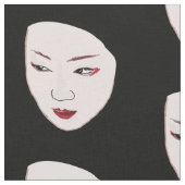 芸者面 ファブリック (クローズアップ)