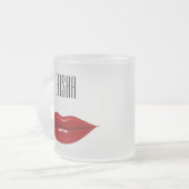 芸者…お宅のおぼしめし フロストグラスマグカップ (正面左)