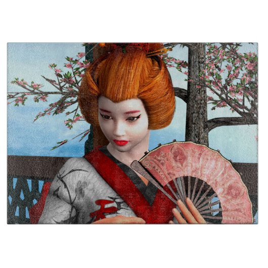 芸者 カッティングボード (正面)