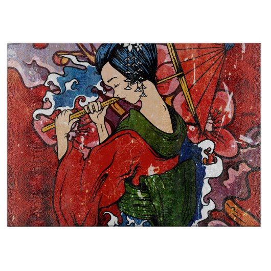 芸者 カッティングボード (正面)