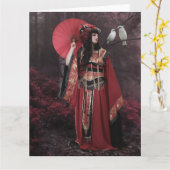 芸者©カード カード (黄色い花)