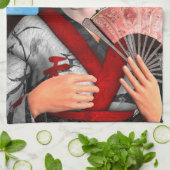 芸者 キッチンタオル (折り畳み)