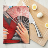 芸者 キッチンタオル (四つ折り)