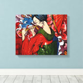 芸者 キャンバスプリント (インサイチュ (ウッドフロア))