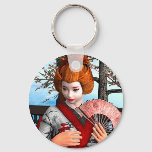 芸者 キーホルダー (正面)