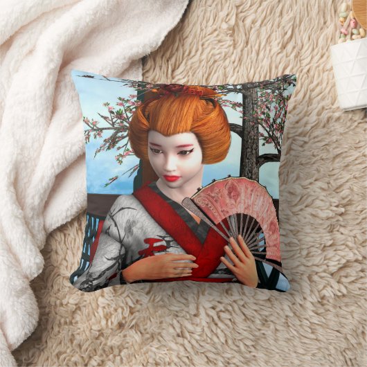芸者 クッション (ブランケット)