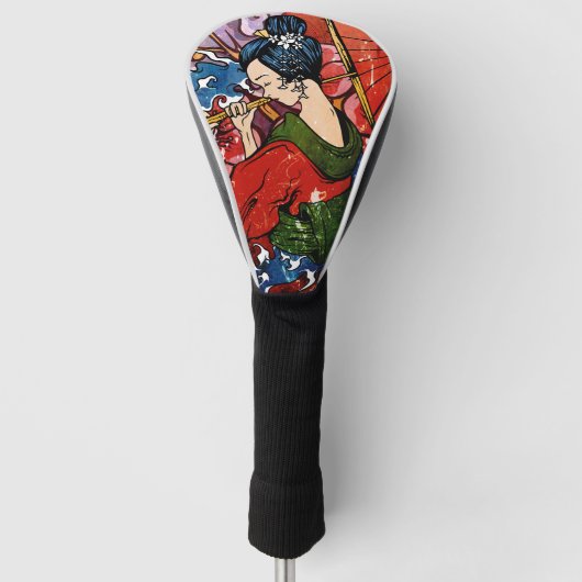 芸者 ゴルフヘッドカバー (正面)