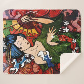 芸者 シェルパブランケット (正面(横))