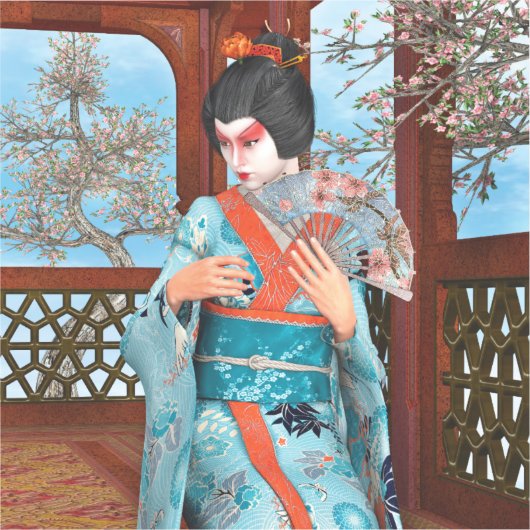 芸者 シール (正面)