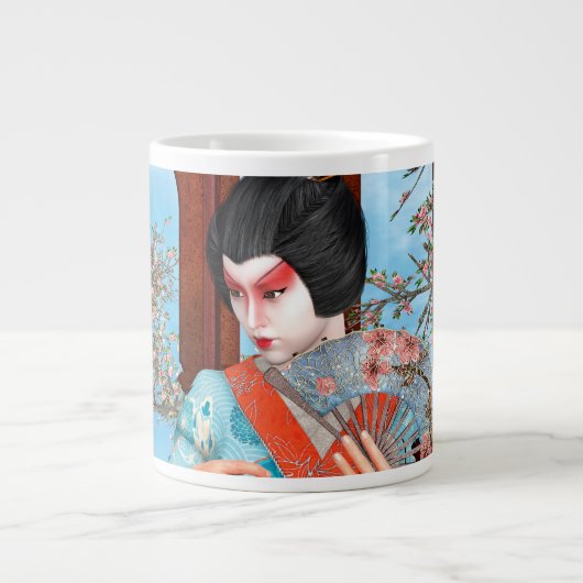 芸者 ジャンボコーヒーマグカップ (正面)