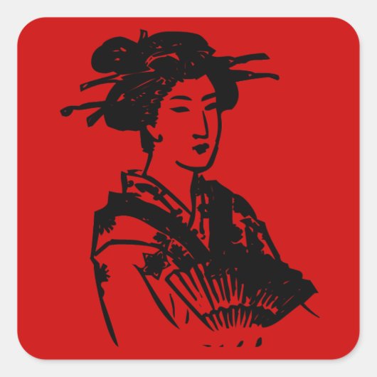 芸者 スクエアシール (正面)